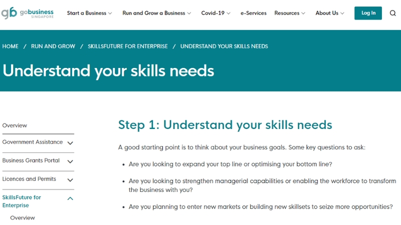 Understanding skills needs for employee upskilling
